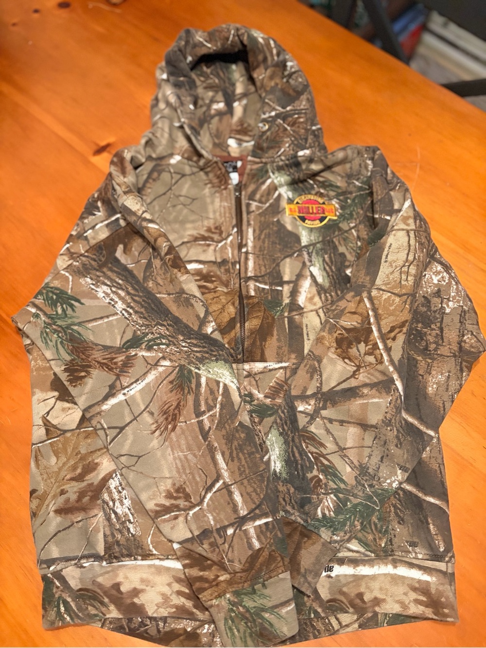 Mens Camo Hooded Zip Jacket - Realtree Style